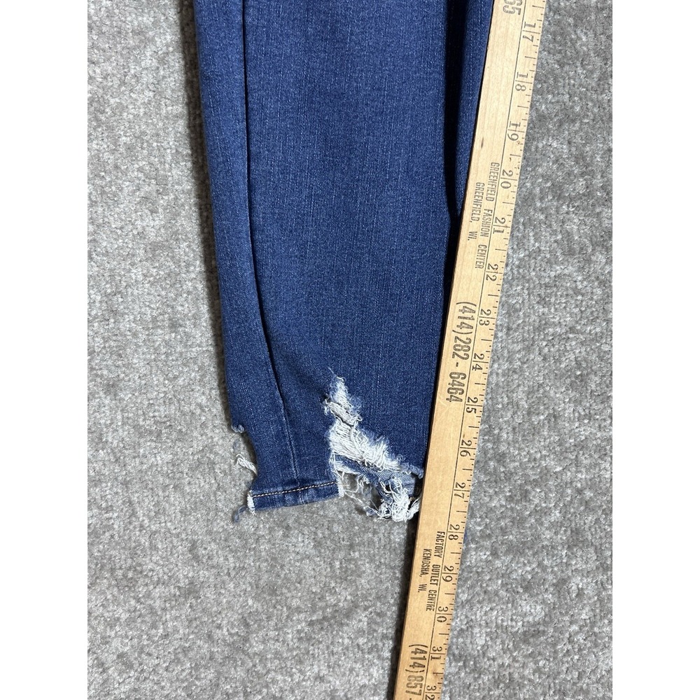 American Eagle Curvy Super Hi-Rise Jegging Dream Jeans Womens Size 14 Distressed - Picture 11 of 12